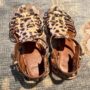 Givenchy leopard print gladiator sandal